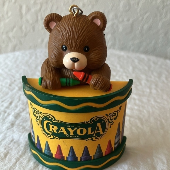 Crayola Crayons: Bear On Drum- Christmas Tree Ornament- Binney & Smith- 1992 - Picture 6 of 12